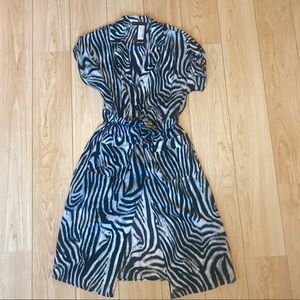 Zebra print dress